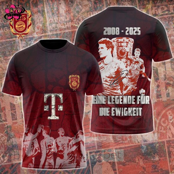 FC Bayern Munich Thomas Muller 2008-2025 Eine Legende Fur Die Ewigkeit Hoodie