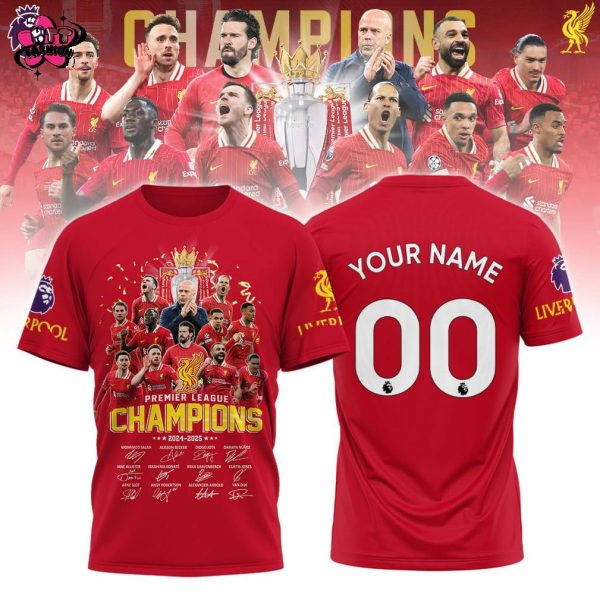 Liverpool Premier League Champions 2024-2025 T-Shirt