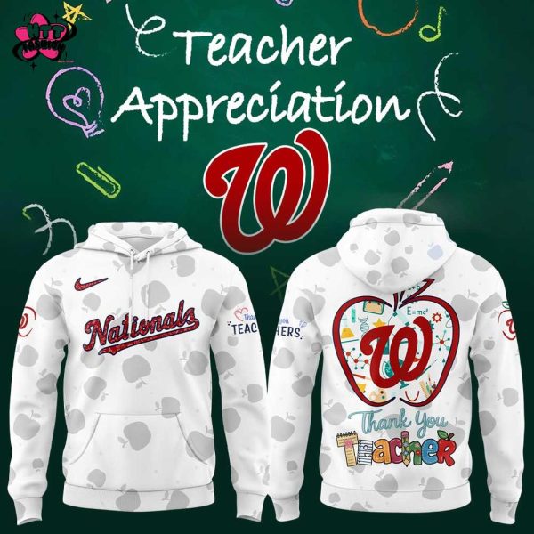 Washington Nationals Happy Teacher Appreciation Day 2025 Hoodie