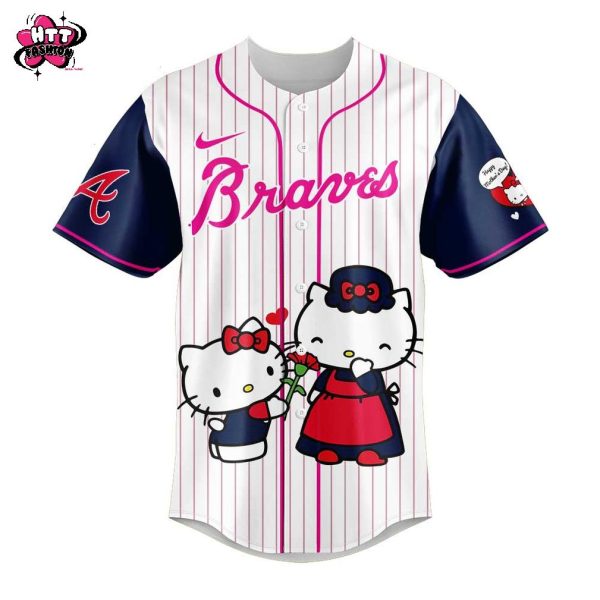 Atlanta Braves Hello Kitty Happy Mother’s Day 2025 Baseball Jersey