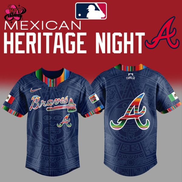 Atlanta Braves Mexican Heritage Night 2025 Baseball Jersey