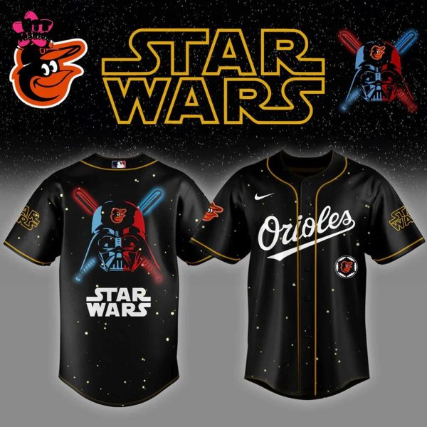 Baltimore Orioles MLB Star Wars Night 2025 Black Edition Baseball Jersey