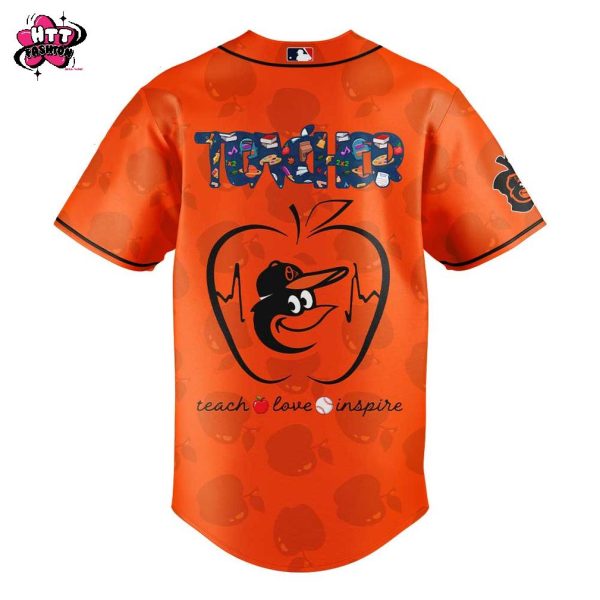 Baltimore Orioles TEACHER APPRECIATION NIGHT 2025 Limited Edition Orange Baseball Jersey