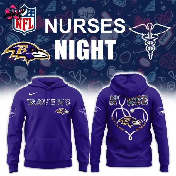 Baltimore Ravens NFL Nurses Appreciation Night 2025 Hoodie
