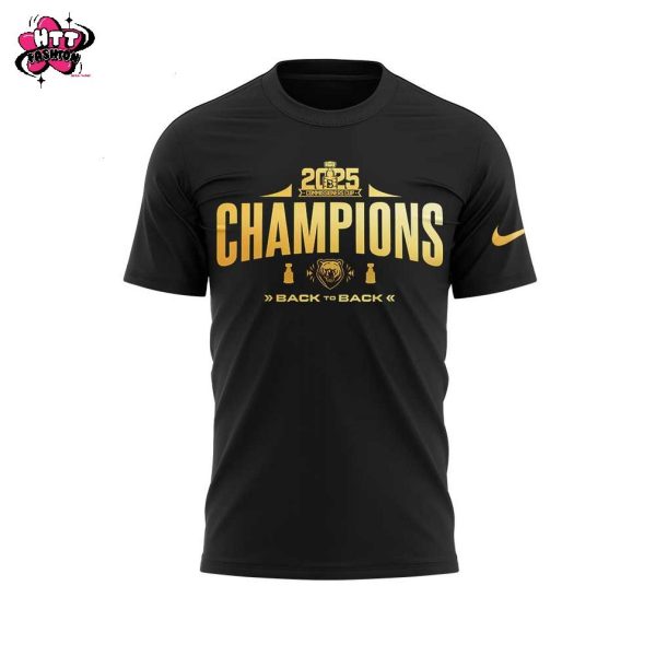 Binghamton Black Bears 2025 Commissioners Cup Finals Champions Black To Back 3D T-Shirt