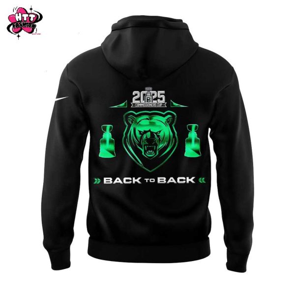 Binghamton Black Bears 2025 Commissioners Cup Finals Champions Black To Back Hoodie