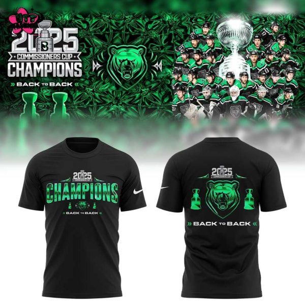 Binghamton Black Bears 2025 Commissioners Cup Finals Champions Black To Back Hoodie