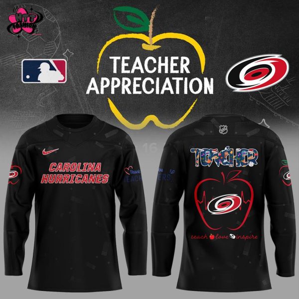 Carolina Hurricanes Teacher Appreciation Night 2025 Hockey Jersey