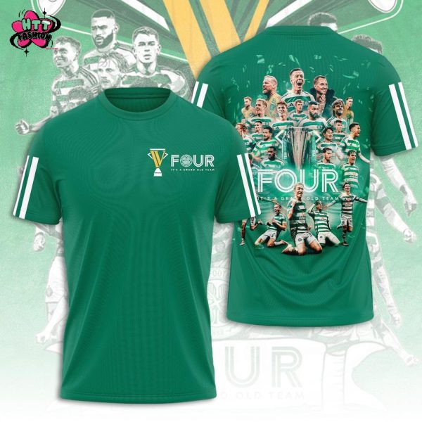 Celtic FC 2024-2025 Champions IV It’s A Grand Old Team Green T-Shirt