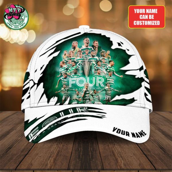 Celtic FC Four It’s A Grand Old Team Custom Name Classic Cap