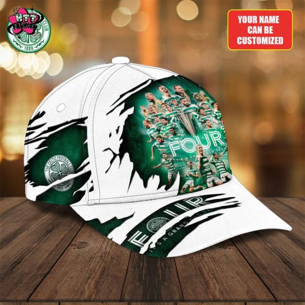 Celtic FC Four It’s A Grand Old Team Custom Name Classic Cap