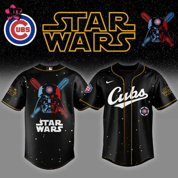 Chicago Cubs MLB Star Wars Night 2025 Black Edition Baseball Jersey