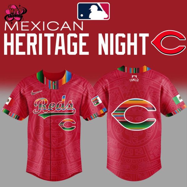 Cincinnati Reds Mexican Heritage Night 2025 Baseball Jersey