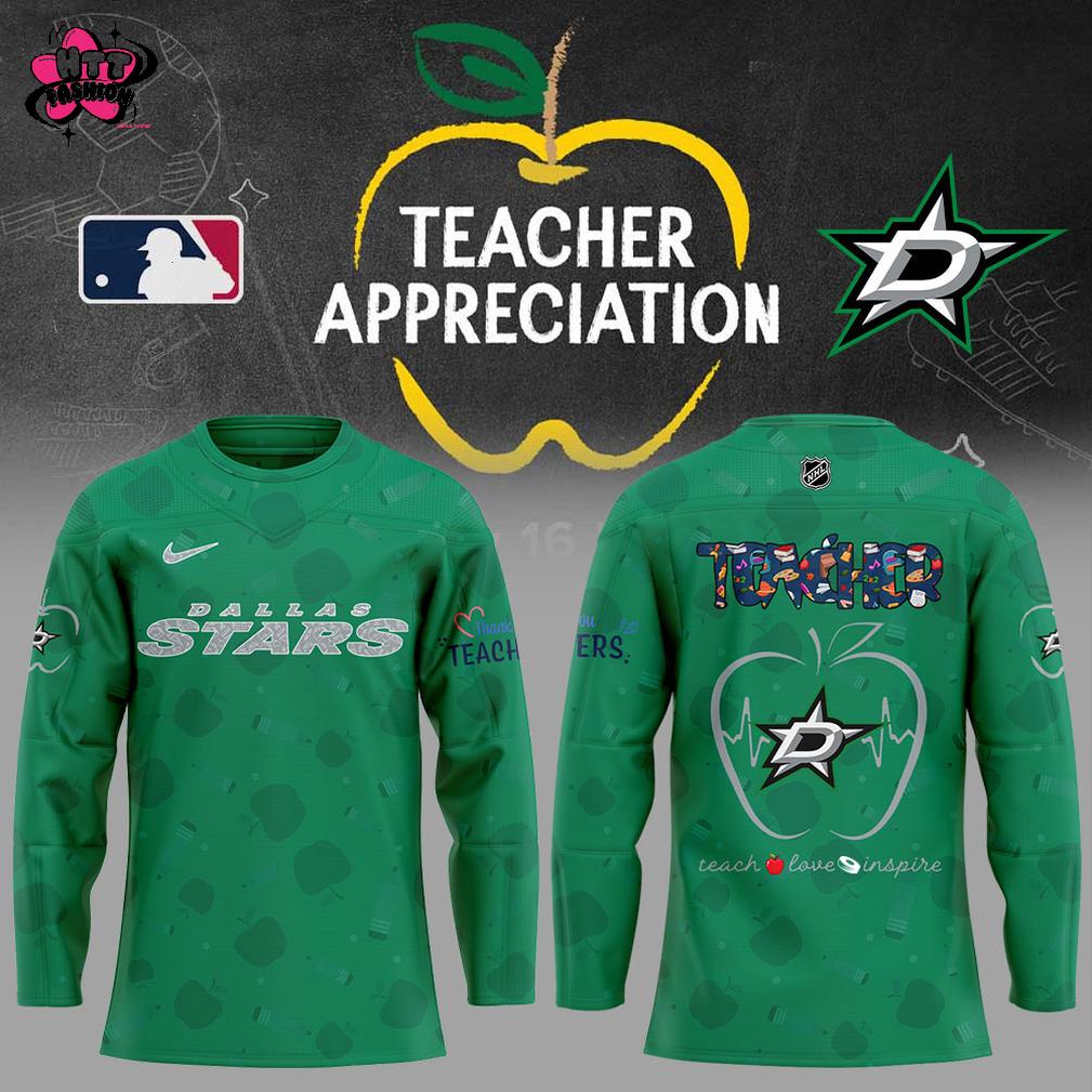 Dallas Stars Teacher Appreciation Night 2025 Hockey Jersey Dallas Stars Teacher Appreciation Night 2025 Hockey Jersey