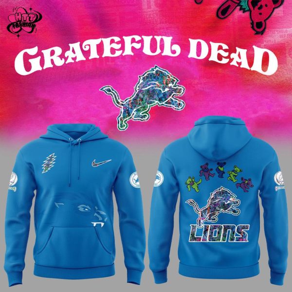 Detroit Lions Grateful Dead Night 60th Anniversary 2025 Hoodie