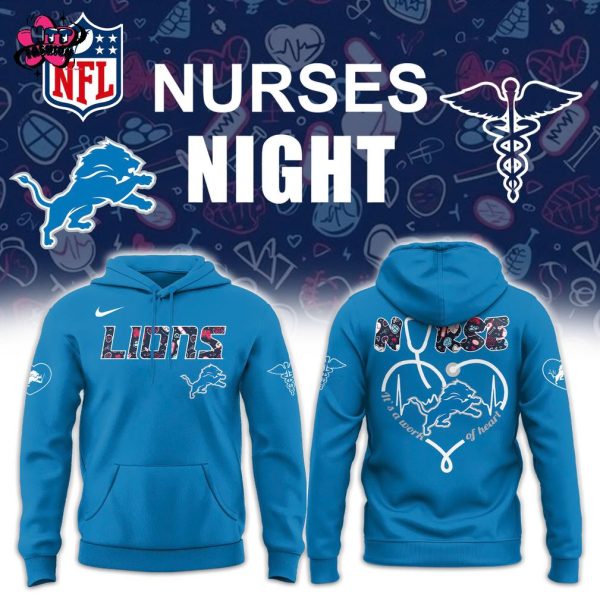 Detroit Lions NFL Nurses Appreciation Night 2025 Hoodie