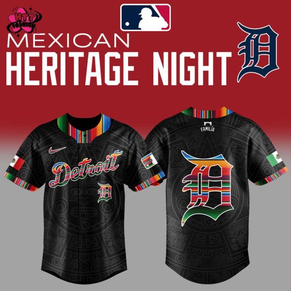 Detroit Tigers MLB Mexican Heritage Night 2025 Baseball Jersey