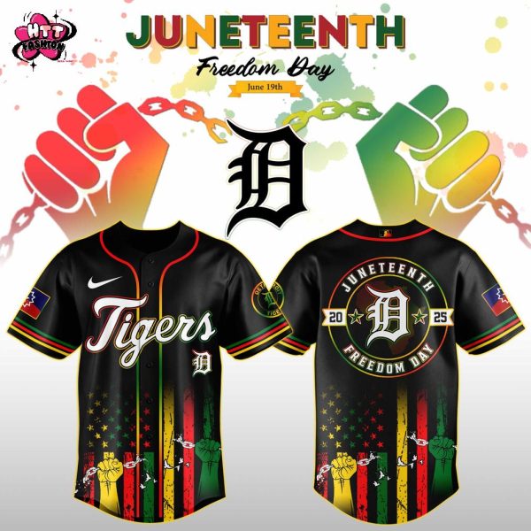 Detroit Tigers MLB X Juneteenth Freedom Day June 19th 2025 Baseball Jersey