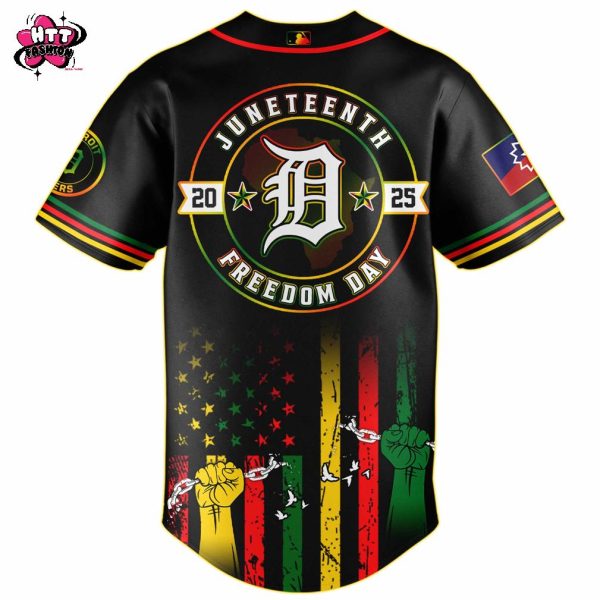 Detroit Tigers MLB X Juneteenth Freedom Day June 19th 2025 Baseball Jersey
