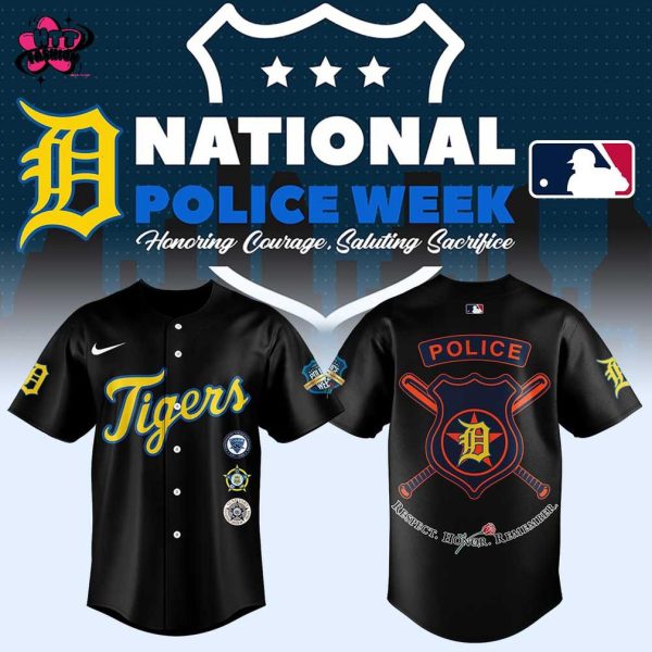 Detroit Tigers National Police Week Night 2025 Baseball Jersey