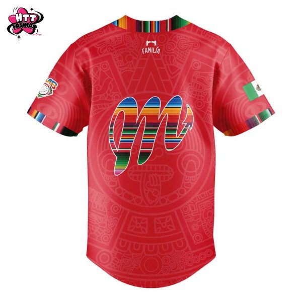 Diablos Rojos del Mexico Mexican Heritage Night 2025 Red Baseball Jersey