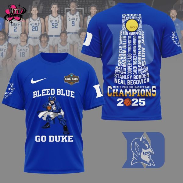 Duke Blue Devils Go Duke Men’s College Basketball Champions 2025 T-Shirt