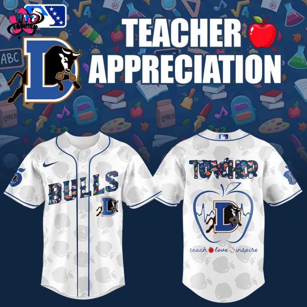 Durham Bulls Teacher Appreciation Night 2025 Baseball Jersey