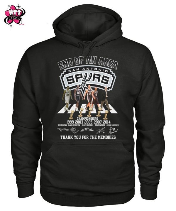 End Of An Area San Antonio Spurs Thank You For The Memories T-Shirt