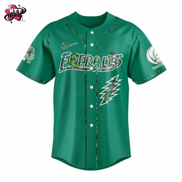 Eugene Emeralds Grateful Dead 60th Anniversary 2025 Baseball Jersey