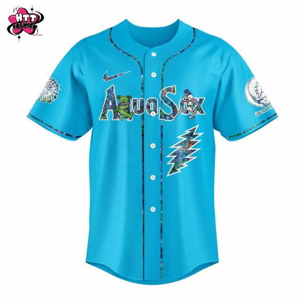 Everett AquaSox Grateful Dead 60th Anniversary 2025 Baseball Jersey