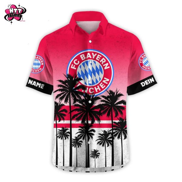 FC Bayern Munich Summer Sea Coconut Tree Hawaiian Shirt