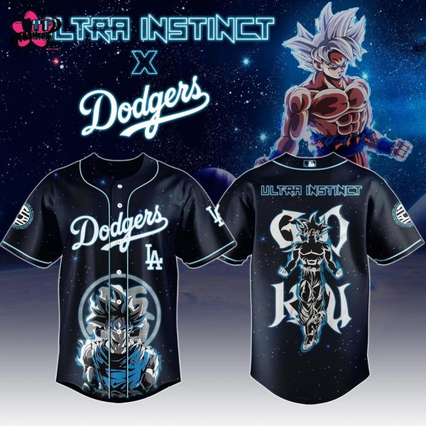 Goku Ultra Instinct x Los Angeles Dodgers MLB 2025 Baseball Jersey