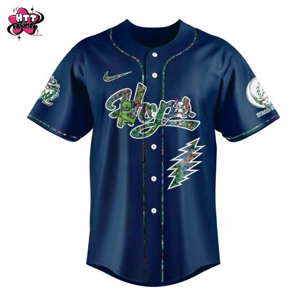 Hillsboro Hops Grateful Dead 60th Anniversary 2025 Baseball Jersey