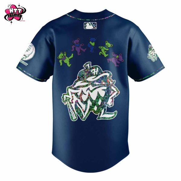 Hillsboro Hops Grateful Dead 60th Anniversary 2025 Baseball Jersey