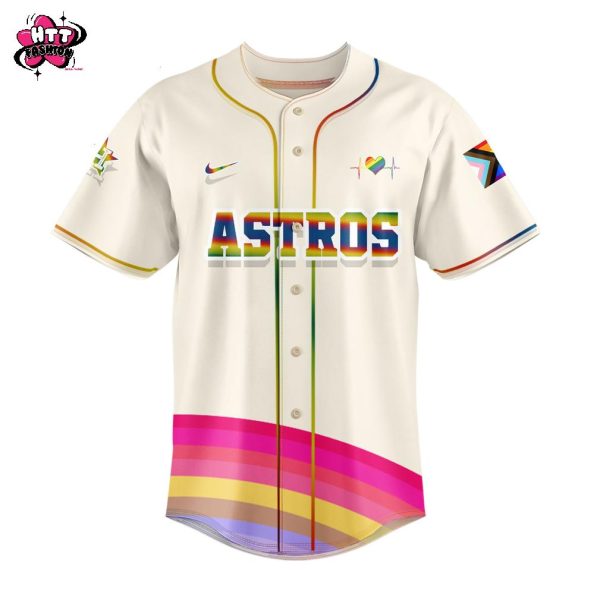 Houston Astros MLB Pride Month 2025 Special New Baseball Jersey