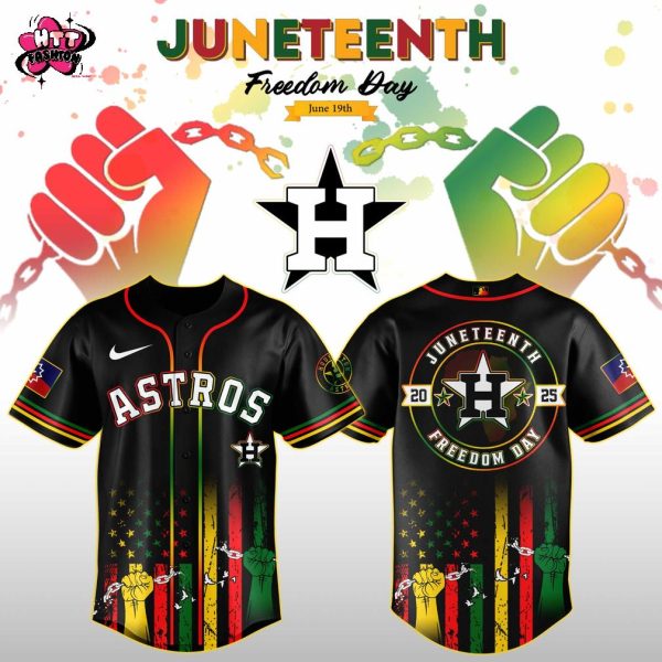Houston Astros MLB X Juneteenth Freedom Day June 19th 2025 Baseball Jersey