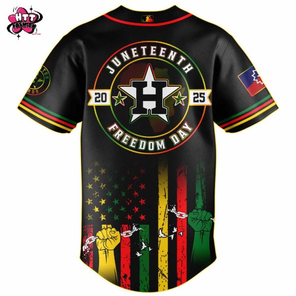 Houston Astros MLB X Juneteenth Freedom Day June 19th 2025 Baseball Jersey