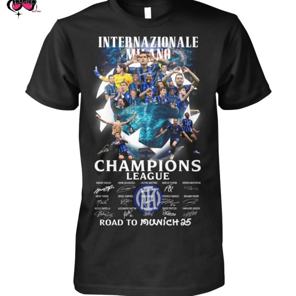 Internazionale Milano Champions League Road To Munich 25 T-Shirt