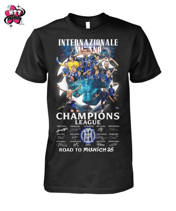 Internazionale Milano Champions League Road To Munich 25 T-Shirt