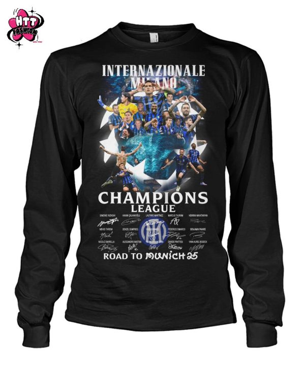 Internazionale Milano Champions League Road To Munich 25 T-Shirt