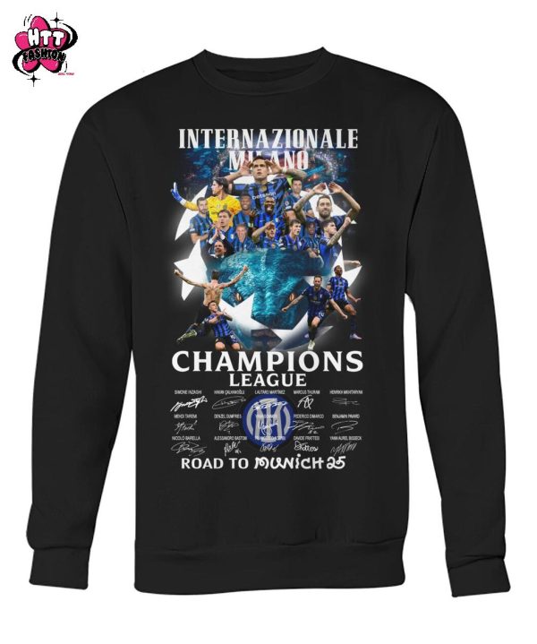 Internazionale Milano Champions League Road To Munich 25 T-Shirt