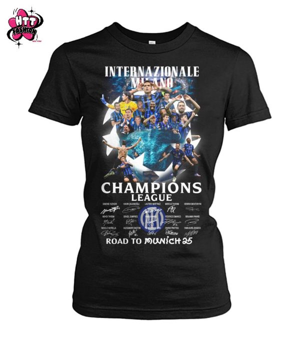 Internazionale Milano Champions League Road To Munich 25 T-Shirt
