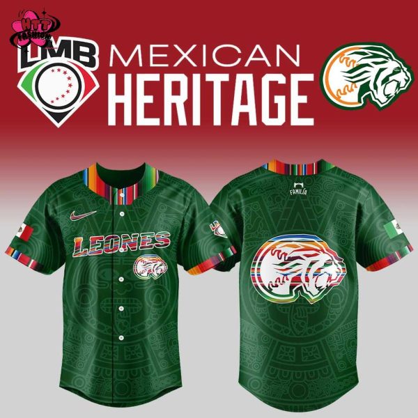 Leones de Yucatan Mexican Heritage Night 2025 Red Baseball Jersey