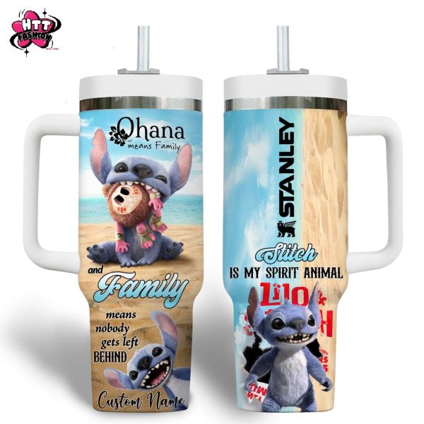 Lilo & Stitch And Family Means Nobody Gets Left Behind Stanley Tumbler 40oz