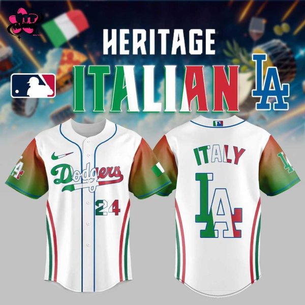 Los Angeles Dodgers Italian Heritage Night 2025 Baseball Jersey