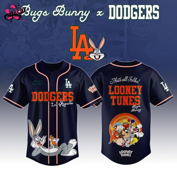 Los Angeles Dodgers Looney Tunes For Fans 2025 Baseball Jersey