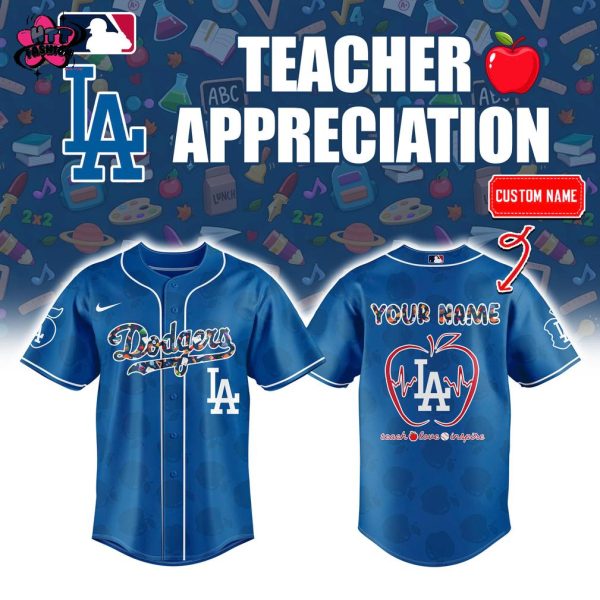 Los Angeles Dodgers MLB Teacher Appreciation Night 2025 Special New Baseball Jersey