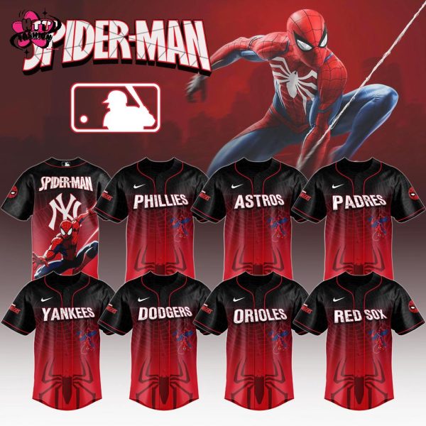 MLB Team Mix Spider Man 2025 Special New Baseball Jersey
