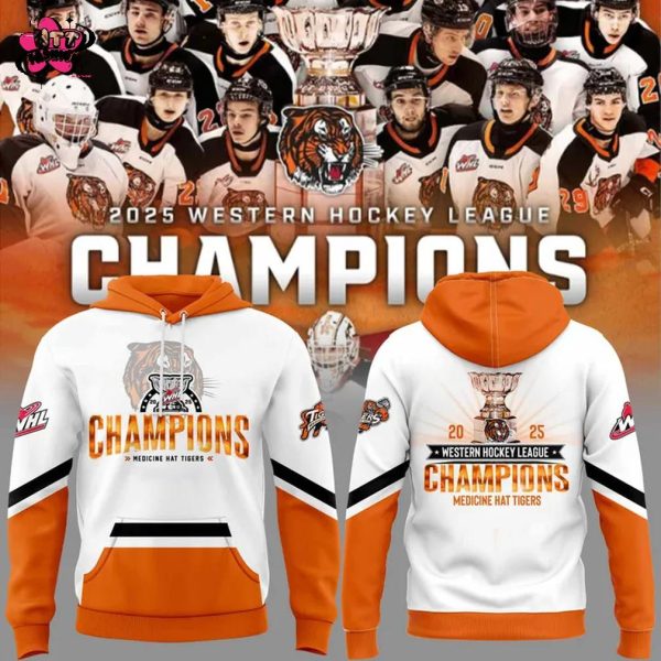 Medicine Hat Tigers 2025 Western Hockey League Champions Hoodie