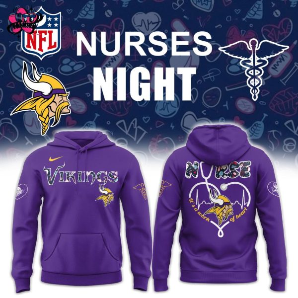 Minnesota Vikings NFL Nurses Appreciation Night 2025 Hoodie